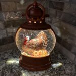 Lighted Blue Snowman Lantern with Music & Swirling Glitter photo review